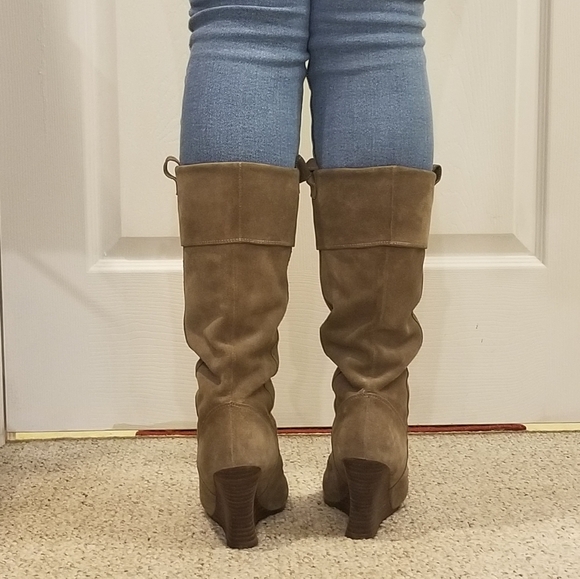 SOLD Sam Edelman suede heeled boots - Picture 5 of 6